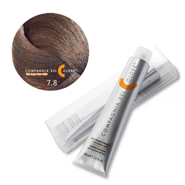 Крем-краска Del Colore 7/8 средне-русый карамельный, 100 мл