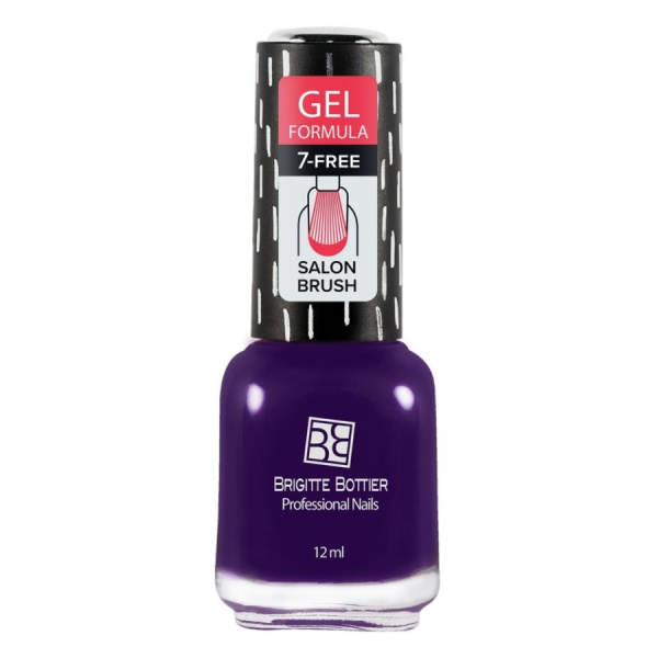 Лак для ногтей Brigitte Bottier Gel Formula, т. 02 фиолетовый, 12 мл