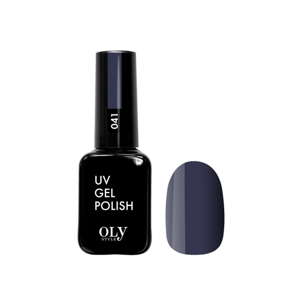 Гель-лак для ногтей Oly Style т. 041 серо-синий, 10 мл