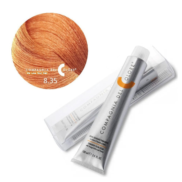 Крем-краска Del Colore 8/35 шоколадный светло-русый, 100 мл