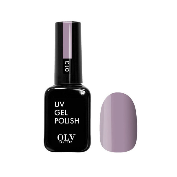 Гель-лак для ногтей Oly Style т. 013 серо-лиловый, 10 мл