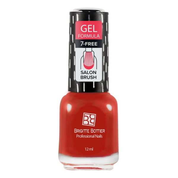 Лак для ногтей Brigitte Bottier Gel Formula, т. 46 классический красный, 12 мл