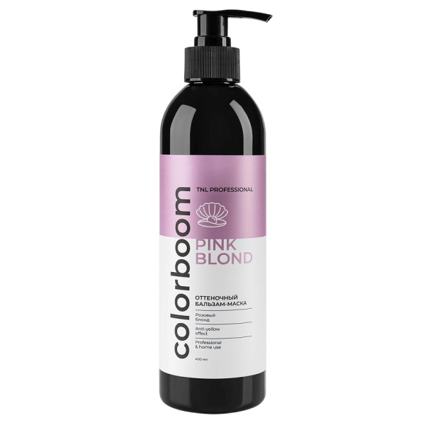 Оттеночный бальзам-маска TNL Color Boom розовый блонд, 400 мл