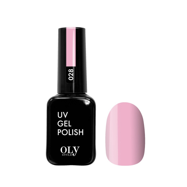 Гель-лак для ногтей Oly Style т. 028 нежно-розовый, 10 мл