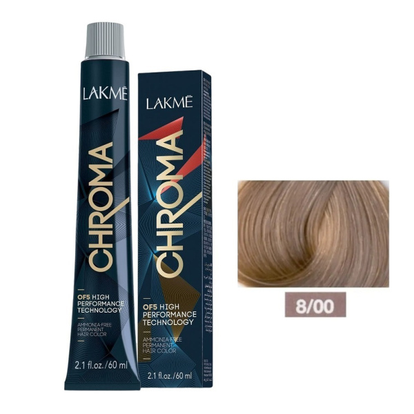 Крем-краска Lakme Chroma 8/00 блондин, 60 мл