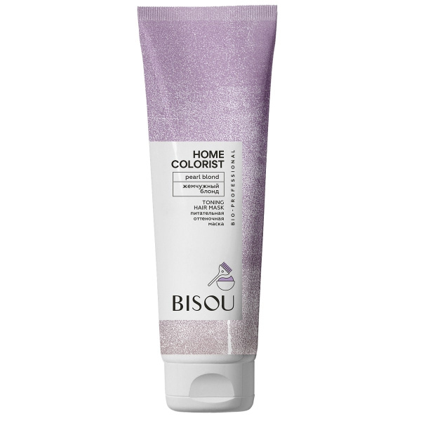 Маска оттеночная для волос Bisou Home Colorist "Жемчужный блонд", 150 мл