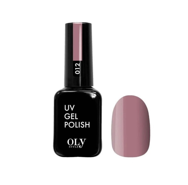 Гель-лак для ногтей Oly Style т. 012 светлый лилово-бежевый, 10 мл