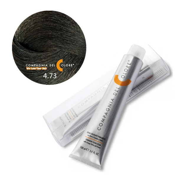 Крем-краска Del Colore 4/73 орех фундук, 100 мл