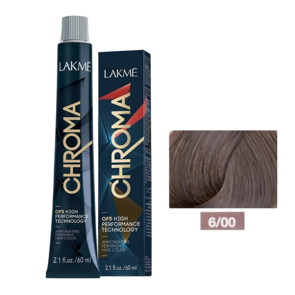 Крем-краска Lakme Chroma 6/00 темный блондин, 60 мл