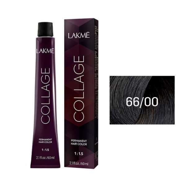 Крем-краска Lakme Collage 66/00 тёмный блондин интенсивный, 60 мл Крем-краска Lakme Collage 66/00 тёмный блондин интенсивный, 60 мл