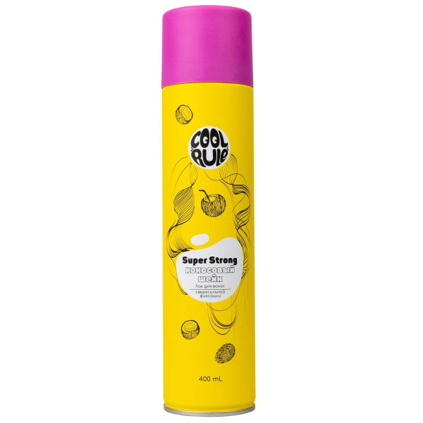 Лак для волос Cool Rule "Кокосовый шейк" сверхсильной фиксации, 400 мл