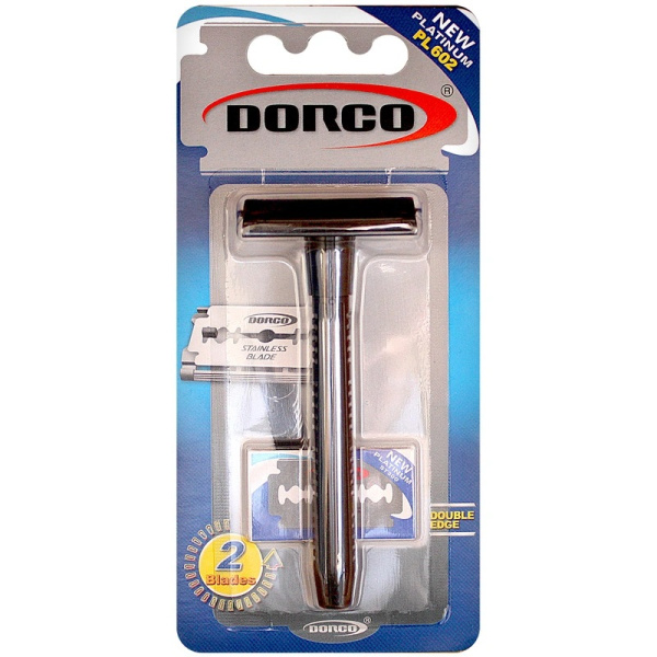 DORCO станок классический PL 602 в блистере + (2 лезвия)