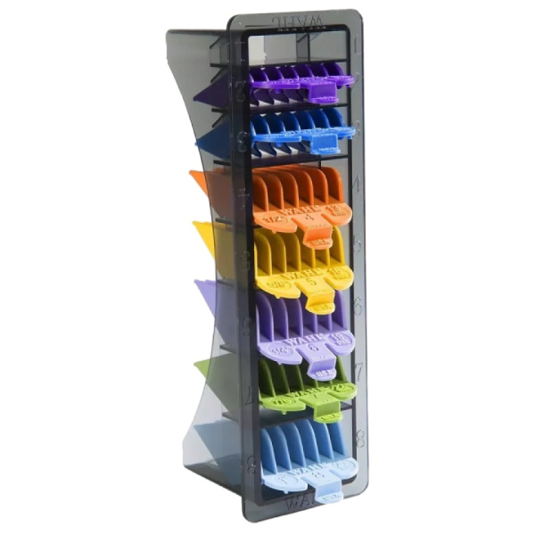 Набор пластиковых цветных насадок для машинок Wahl, 8 шт