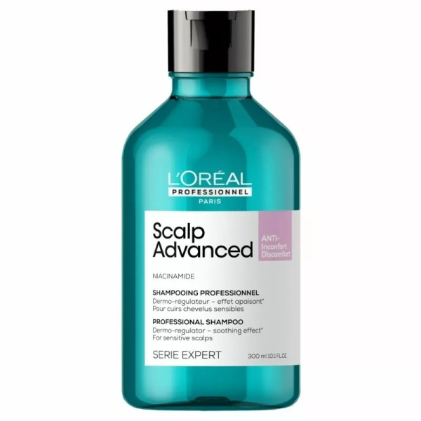 Шампунь L'Oreal Scalp Advanced Anti-Discomfort для чувствительной кожи головы, 300 мл