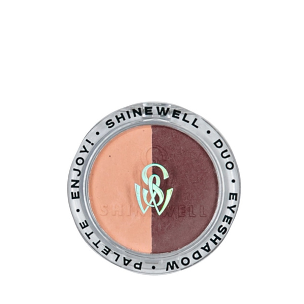 Тени для глаз Shinewell Enjoy duo, т. 01, 3 г