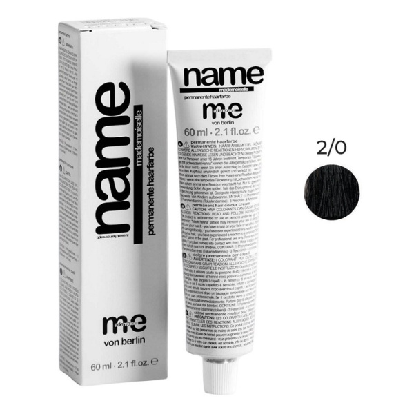 Краситель MeMademoiselle Me Name 2/0 черный, 60 мл