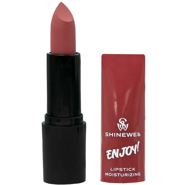 Помада увлажняющая для губ Shinewell Enjoy, т. 06 розовый нюдовый, 3 г
