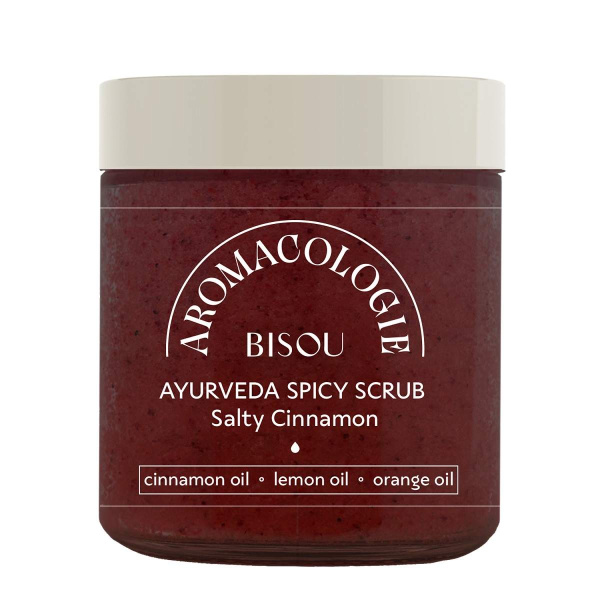 Скраб для тела пряный с солёной корицей Bisou, 250 мл
