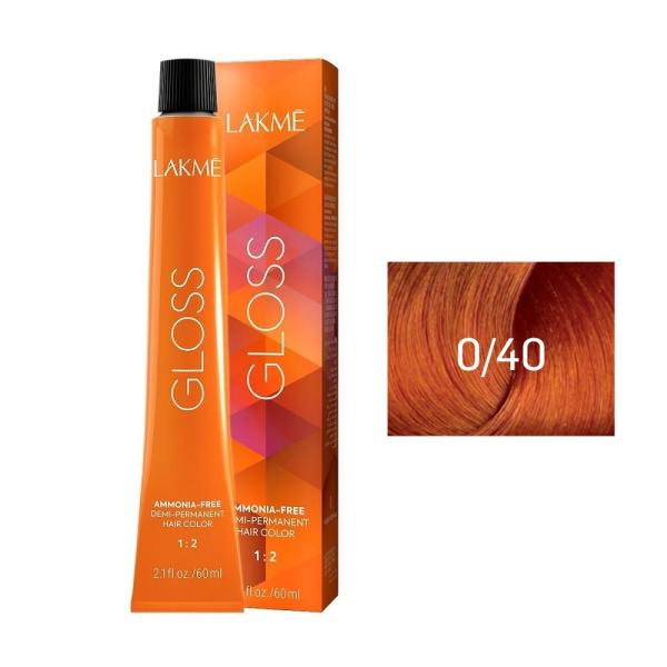 Микстон Lakme Gloss 0/40 оранжевый, 60 мл Микстон Lakme Gloss 0/40 оранжевый, 60 мл