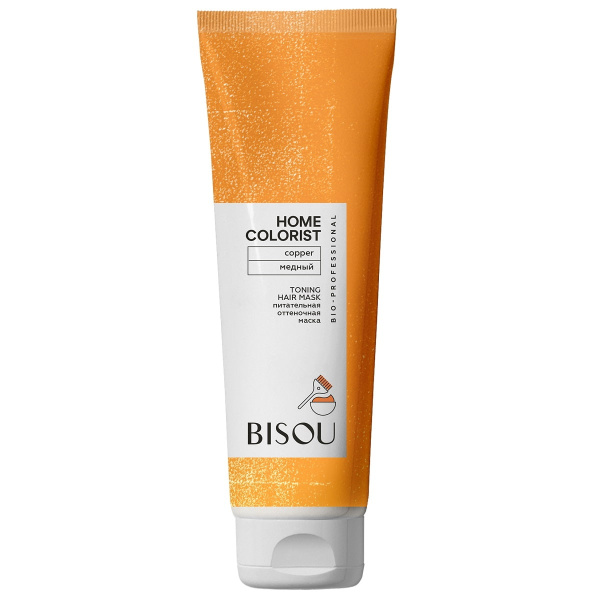 Маска оттеночная для волос Bisou Home Colorist "Медный", 150 мл