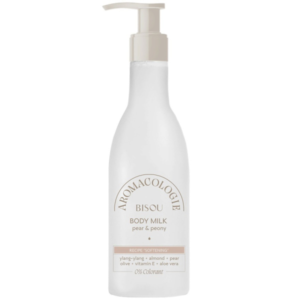 Молочко для тела "Смягчающее" груша и пион Bisou, 300 мл