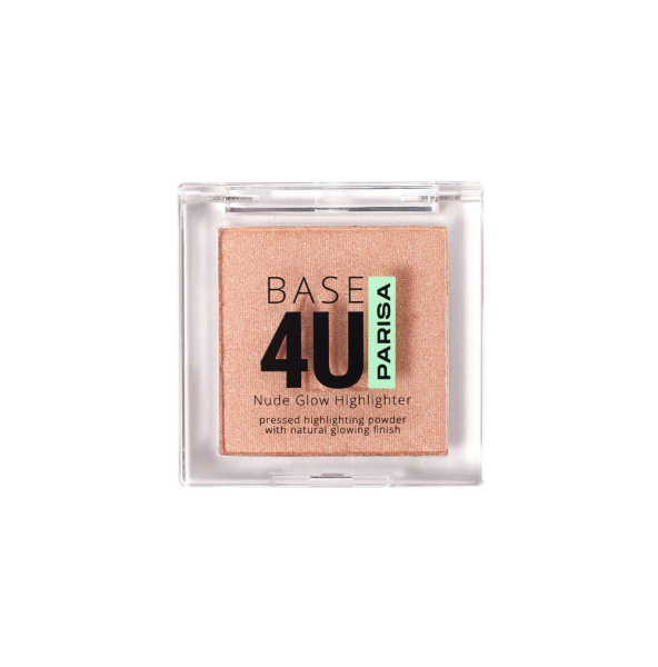 Пудра-хайлайтер для макияжа лица Parisa Base 4U, т. 02 medium