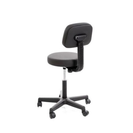 Стул мастера со спинкой низкий на пластиковом пятилучье Призма эко-2