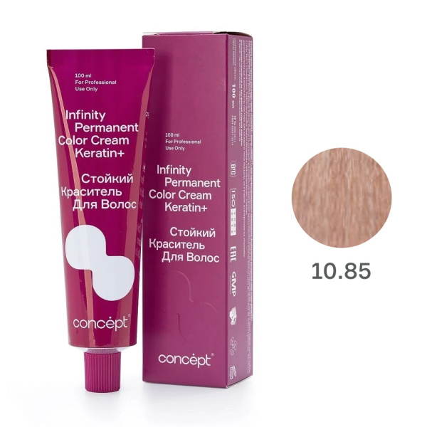 Краситель Concept Infinity 10.85 очень светлый блондин жемчужно-красный, 100 мл
