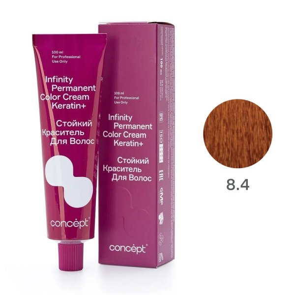 Краситель Concept Infinity 8.4 блондин медный, 100 мл