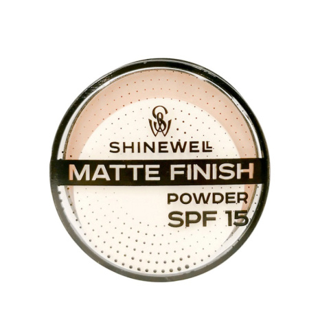 Shinewell Пудра матирующая SPF 15, тон 01