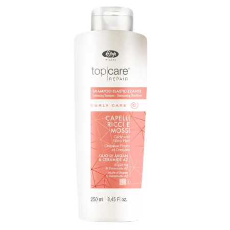 Разглаживающий шампунь для вьющихся волос Lisap Milano Тор Care Curly Care, 250 мл