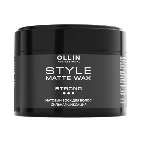Матовый воск для волос сильной фиксации Ollin Style, 50 г