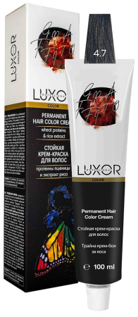 Перманентная крем-краска Luxor Professional Color 4.7 Коричневый шоколадный, 100 мл												
