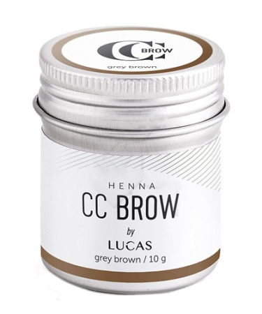 Хна для бровей в баночке CC Brow Lucas' Cosmetics, серо-коричневая, 10 г