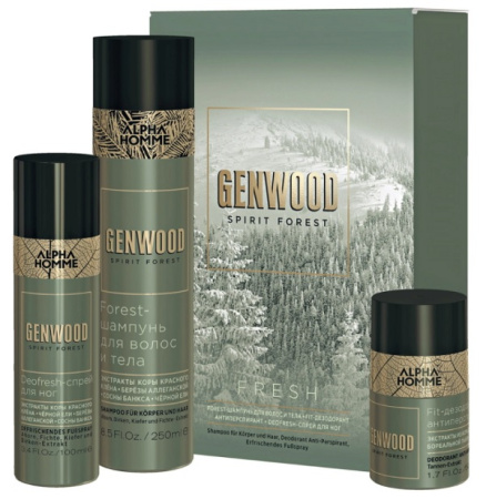 Набор подарочный Estel Alpha Homme Genwood Fresh