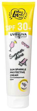 Крем солнцезащитный с мерцающим эффектом Spf 30+ Bisou, 100 мл