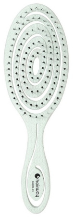 Щетка для волос Hairway ECO Wheat массажная голубая 8 рядов, 20 см