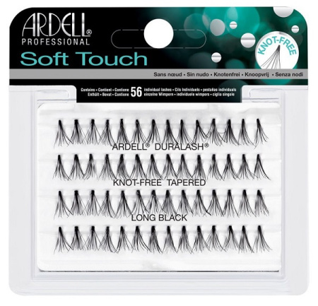 Пучки ресниц ультра-легкие безузелковые Soft Touch, длинные																
