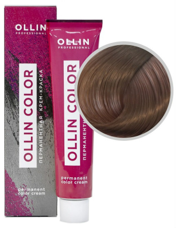 Перманентная крем-краска для волос Ollin Color 8/7 светло-русый кор., 60 мл