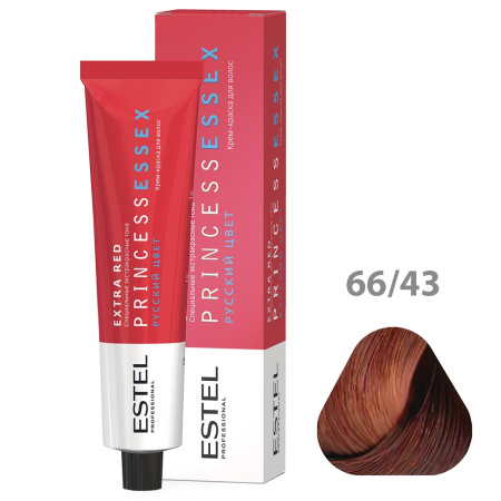 Крем-краска Estel Princess Essex Extra Red 66/43 динамичная сальса, 60 мл