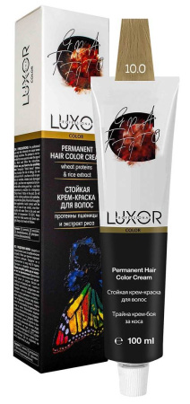 Перманентная крем-краска Luxor Professional Color 10.0 Платиновый блондин натуральный, 100 мл					