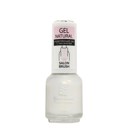 МП Brigitte Bottier укрепляющий лак для ногтей Gel Natural тон 08 молочный с шиммером, 12 мл