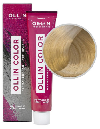 Перманентная крем-краска для волос Ollin Color 10/0 светлый блондин, 60 мл