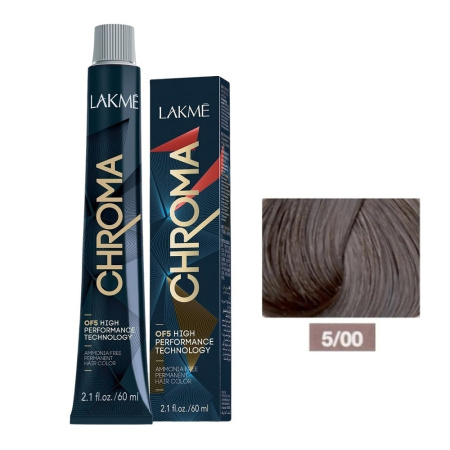 Крем-краска Lakme Chroma 5/00 светлый шатен, 60 мл