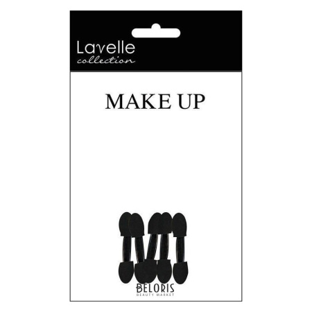 Аппликатор для макияжа Lavelle Collection двусторонний малый черный, 5 шт