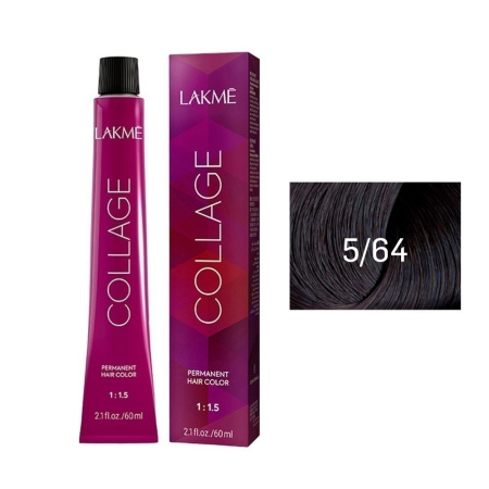 Крем-краска Lakme Collage 5/64 светлый шатен коричнево-медный, 60 мл