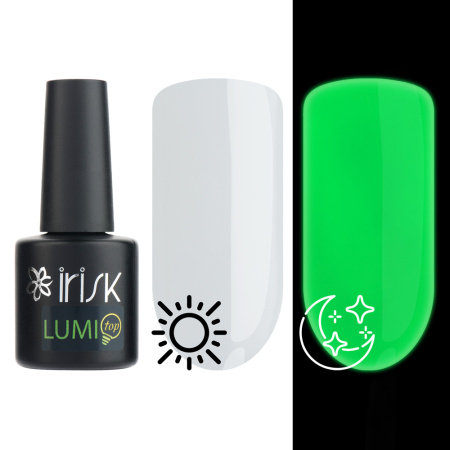 Топ люминесцентный без липкого слоя IRISK Lumi Top 01 глянцевый, 10 мл