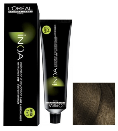 Краска для волос Loreal INOA, 7 блондин, 60 мл
