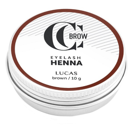 Хна для бровей и ресниц в баночке CC Brow Lucas' Cosmetics, коричневая, 10 г