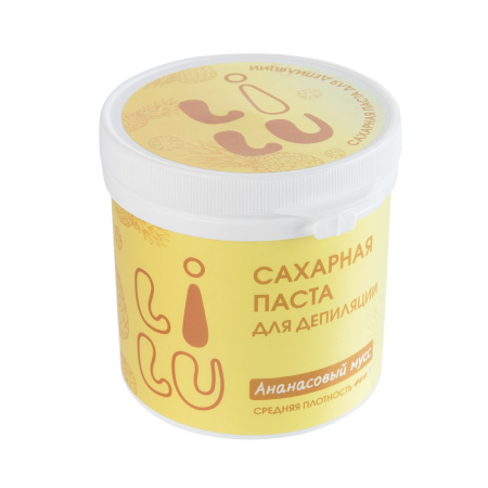 Паста-мусс сахарная LILU 22 ананас в банке, 300 г